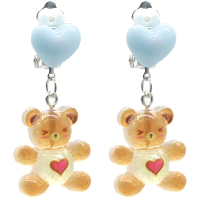 Afbeelding van Clip On Oorbellen Kinderen Beer Speels Cadeau