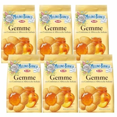 Afbeelding van MULINO BIANCO Gemme Zandkoekkoekjes met abrikozenvulling 200g (Gemme, x6)
