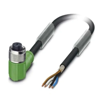 Afbeelding van Phoenix Contact 1500729 Sensor/actuator connector, geassembleerd M12 Aantal polen: 4 Bus, haaks 10.00 m 1 stuk(s)