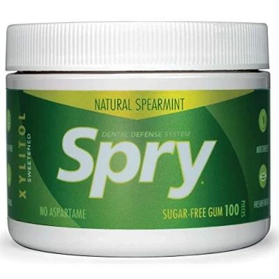 Afbeelding van Xlear Spry Xylitol Gum (Sugar Free) Natural Spearmint 100 count