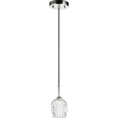 Afbeelding van Landelijke Hanglamp Steady Lighting Glas Landelijk G9 L: 11.1cm Voor Binnen Woonkamer Eetkamer Zilver