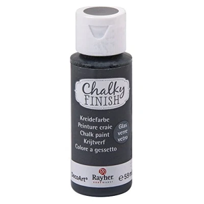 Afbeelding van Rayher Hobby 38866572 Chalky Finish for Glass, fles 59 ml, antraciet