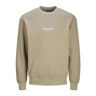Afbeelding van Jack &amp; Jones Jorvesterbro CREW NECK Sweater, Heren, Maat: Medium, Silver sage