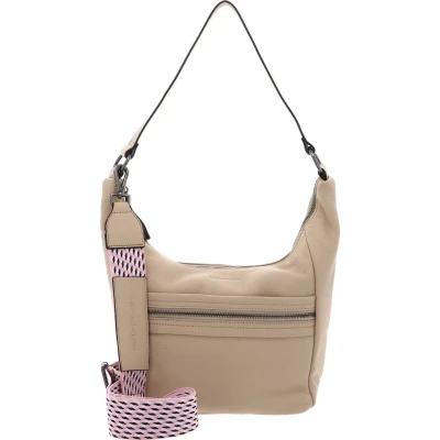 Afbeelding van FREDsBRUDER Leren Schoudertas Hendassa Midi Hobo Bag Oat Milk Crème