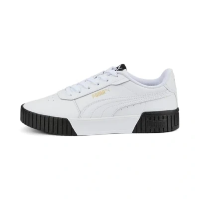 Afbeelding van Puma Carina 2.0 Sneaker dames,Puma Wit Team Goud Zwart,42.5 EU