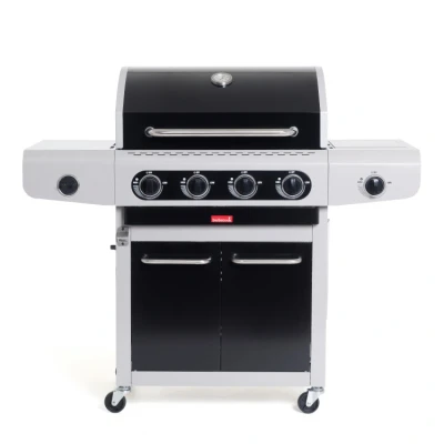 Afbeelding van Barbecook Siesta 412 Black Edition gasbarbecue 132x56x118cm