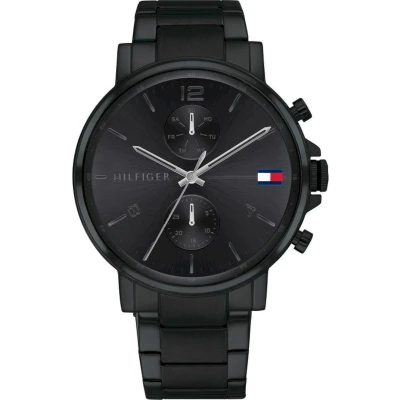 Afbeelding van Tommy Hilfiger Polshorloge Staal Zwart 44