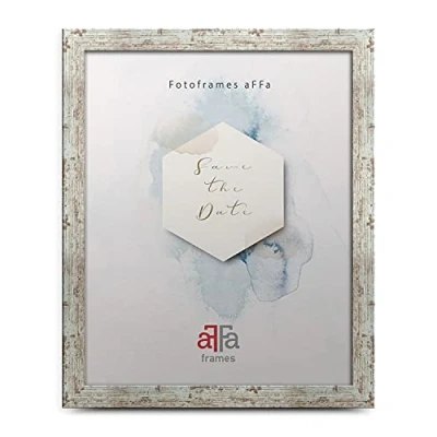 Afbeelding van aFFa frames, Hekla, fotolijst, MDF onderhoudsvriendelijk, rechthoekig, met acrylglasfront, gebleekt grenen, 40 x 50 cm