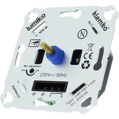 Afbeelding van Klemko universele leddimmer faseafsnijding 1 100W DIM PAF 100