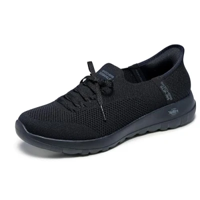 Afbeelding van Skechers GO WALK Instappers black, Dames, Maat: 37.5, Black Textiel