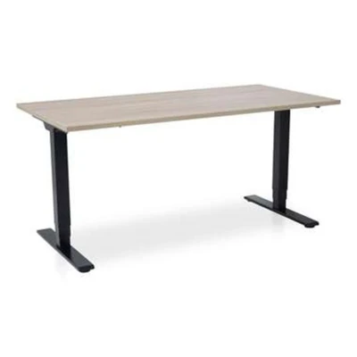 Afbeelding van MRC COMFORT elektrisch zit sta bureau 160x80 midden eiken