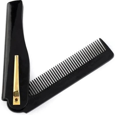 Afbeelding van Go Gadget Baardkam Inklapbaar Styling voor Baard &amp; Snor zwart