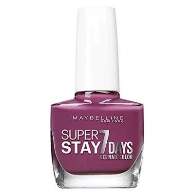 Afbeelding van Maybelline New York Superstay Forever Strong 7 Days Nagellak, afwerkgel, blijft lang zitten, zonder uv lamp, in rijk donkerblauw, 1 x 10 ml