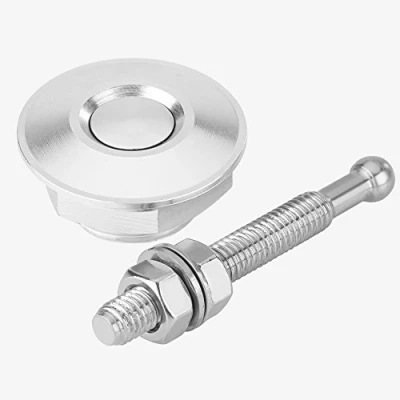 Afbeelding van Für Schnellverschluss Motorhaube Universal Push Button Hood Pins Lock Clip Kit(Silber)
