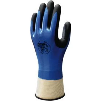 Afbeelding van Showa High Tech 377 Werkhandschoenen Blauw/zwart Maat XXL Nitril Handschoenen