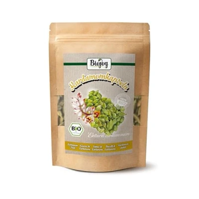 Afbeelding van Biojoy BIO Kardemom (100 g), heel en groen (Elettaria cardamomum)