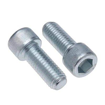 Afbeelding van Binnenzeskantschroeven M5x12 8.8 (Pack van 10) Verzinkt Zeskant Inbusbouten Schroefdraad Bevestigingsmiddelen Cilindrische Zware Gecertificeerd Standaard DIN912 (5mm x 12mm)