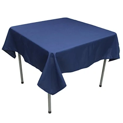 Afbeelding van KaitatsuSen Vierkant Polyester Stof Tafelkleed, Marineblauw, 150x150 cm