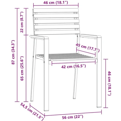 Afbeelding van vidaXL 3 delige Tuin Eettafel Set Massief Hout Teak