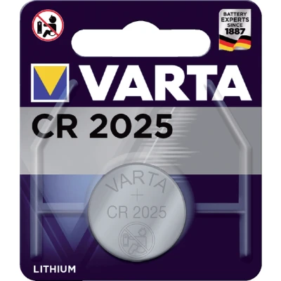 Afbeelding van varta 6025101401 knoopcel batterij 3,0V 20MM videocamera CR2025 170MA lithium 20X2,5mm