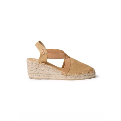 Afbeelding van Toni Pons TER Plateaupumps, Dames, Maat: 37, Honey Textiel