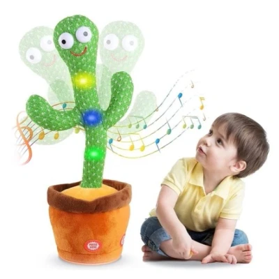 Afbeelding van Dansende Cactus Speelgoed TikTok Pratende knuffel 120 liedjes Recorder Zingende Interactieve