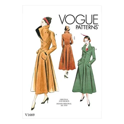 Afbeelding van Vogue Patronen V1669A5 MISSES OUTERWEAR, Papier, Diverse, 6 8 10 12 14