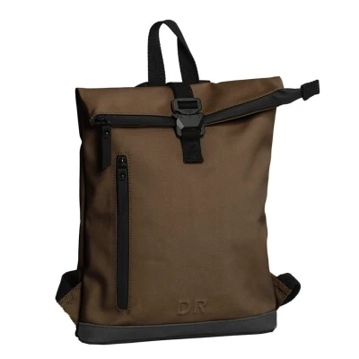 Afbeelding van Daniel Ray Yeppoon Gecoat Canvas Rolltop Rugtas Taupe