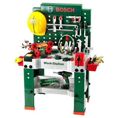 Afbeelding van Theo Klein 8485 Bosch werkbank nr. 1 I 150 onderdelen Inclusief accessoires Accuschroevendraaier op batterijen met licht en geluid Voor kinderen vanaf 3 jaar