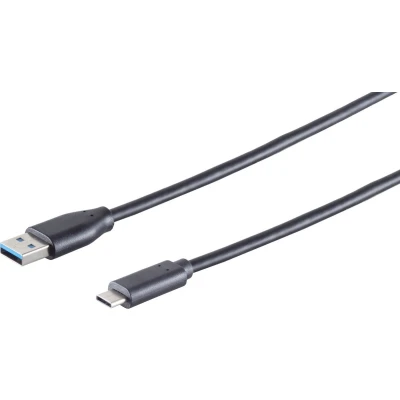 Afbeelding van S/CONN 77141 0.5 USB kabel 3.2 Gen 1 (3.1 1) 0,5 m C A Zwart