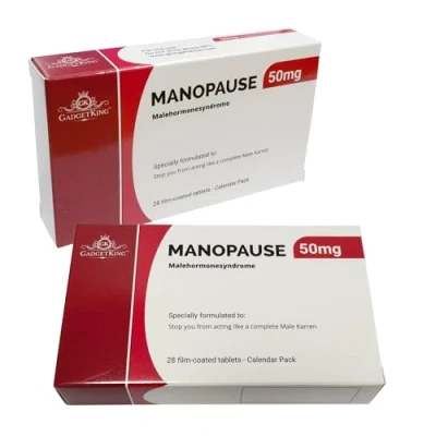 Afbeelding van MANOPAUSE Prank Pil Gift Tablet Box Cadeau Voor Hem Man Vriend Vader Mannen 40e 50e Verjaardag Antikunt Pillen Zoet Onbeleefd Kerst Volwassen Kous Filler Geheime Kerstman Present Idee