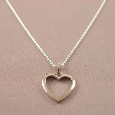Afbeelding van House of Jewels Hart Collier Ketting 42cm 925 Zilver