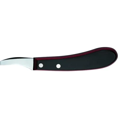 Afbeelding van F. DICK Hoefmes Champion (lusmes, lemmet van speciaal koolstofstaal, gootmes met multiplex handvat, hoefverzorgingsmes, hoefsmid gereedschap) 62461002