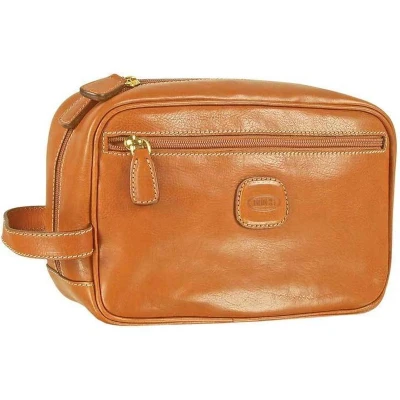 Afbeelding van Bric&#039;s LIFE Pelle Toilettas, Maat: One Size, Cognac