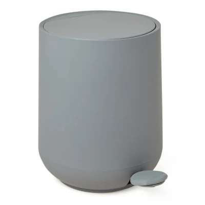 Afbeelding van Zone Denmark Pedaalemmer Nova One Soft Touch Grijs Grey Ø20,5x23,5cm 3 Liter