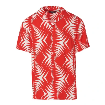 Afbeelding van Koroshi Shortsleeved Overhemd, Heren, Maat: XXL, Rojo red
