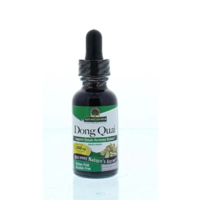Afbeelding van Natures Answer Dong Quai extract 1:1 alcoholvrij 1000 mg 30 ml