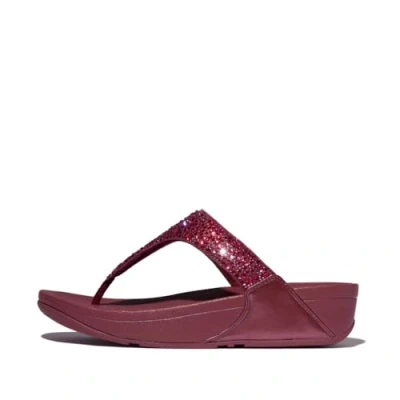 Afbeelding van FitFlop Lulu Crystal Mix Toe Post Sandals PAARS Maat 42
