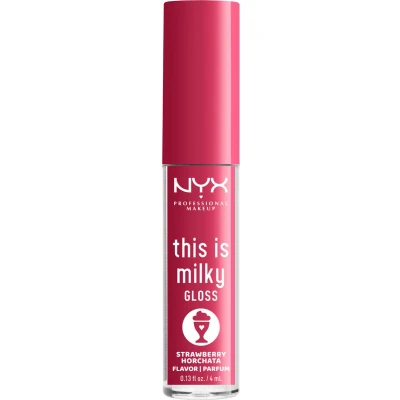 Afbeelding van Nyx Professional Makeup THIS IS Milky Gloss Lipgloss, Dames, Maat: 4 ml, Strawberry horchata shake
