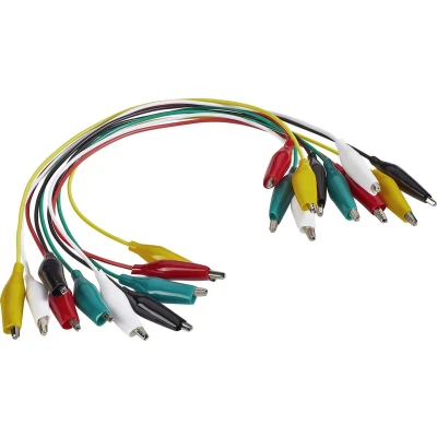 Afbeelding van VOLTCRAFT KS 280/0.1 Meetsnoerenset Krokodilklem 0.28 m Zwart, Rood, Geel, Groen, Wit 1 set(s)