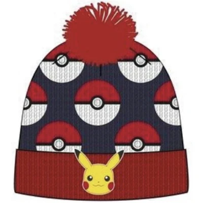 Afbeelding van muts Pokémon pikachu maat 56 blauw/rood