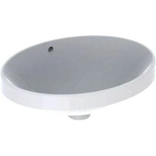 Afbeelding van Geberit VariForm inbouwwastafel ovaal wit KeraTect (50 x 40 cm) zonder