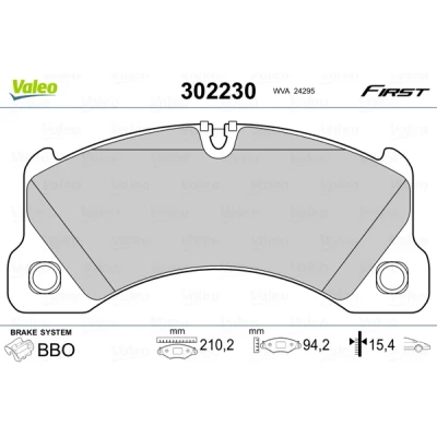 Afbeelding van Valeo Remblokset 302230