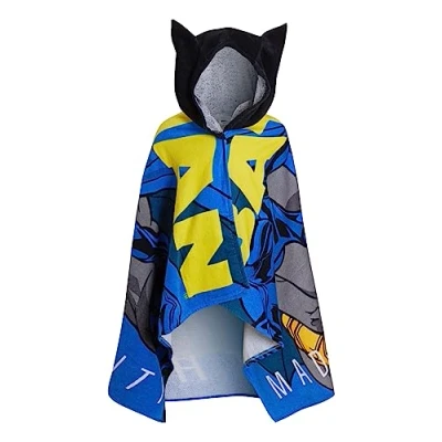 Afbeelding van Batman Hooded Towel 100% Katoen Kinderponcho Jongens Strandhanddoek Badhanddoek Zwemwikkel Veranderende Badjas