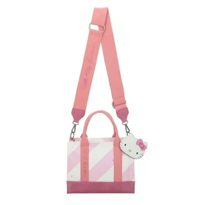 Afbeelding van Fritzi aus Preussen Dames Hello Kitty Izzy09 Canvas Stripe Ice Rose Cross, Rose, Eén Maat