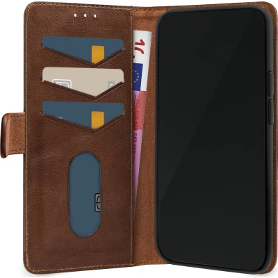 Afbeelding van Mobilize Leather Wallet Apple iPhone 14 Brown