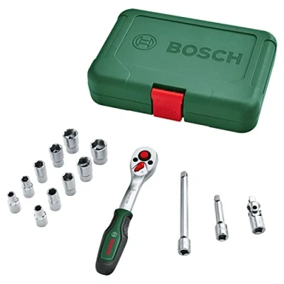 Afbeelding van Bosch Dopsleutelset 14 delig 1/4&quot; Krachtdoppenset