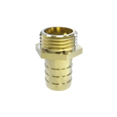 Afbeelding van ABA Beul 10010.109.2 Schroefdraad slangaansluiting met zeskant en buitendraad 1&#039;&#039; x 19 mm, messing