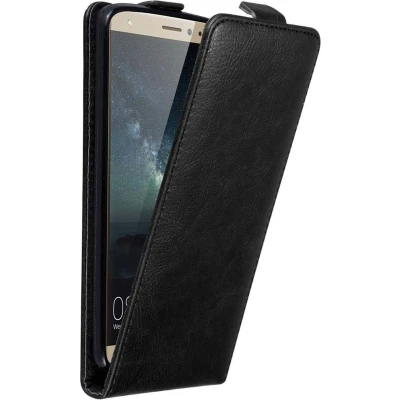 Afbeelding van Cadorabo Hoesje geschikt voor Huawei MATE S in ZWARTE NACHT Beschermhoes Flip Case Cover magnetische sluiting