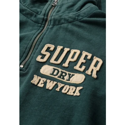 Afbeelding van Vintage Athletic Trui met Halve Rits Green Grootte: S